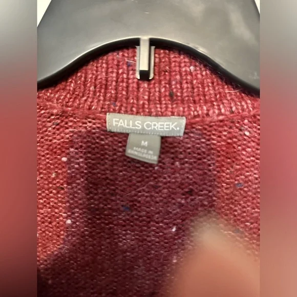 Women’s long sleeve V-neck sweater - Picture 2 of 4